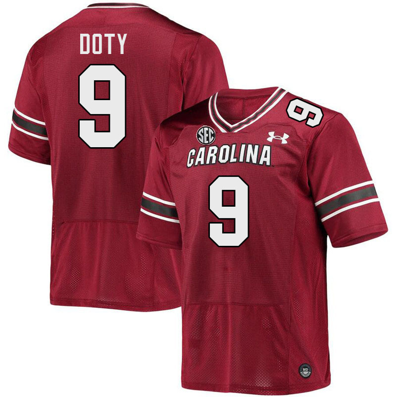 Men #9 Luke Doty South Carolina Gamecocks 2023 College Football Jerseys Stitched-Garnet
